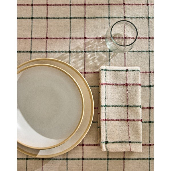 Ručne vyrobený obrus zo žakára 150x250 cm Aldelie – Kave Home-image-2