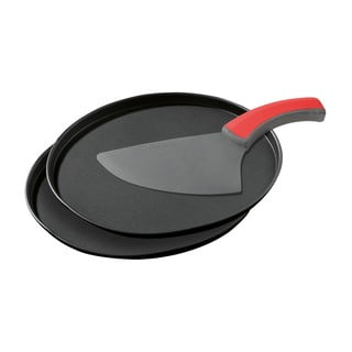 Set 2 plechov na pizzu a krájača Zenker Special Countries, ø 29 cm