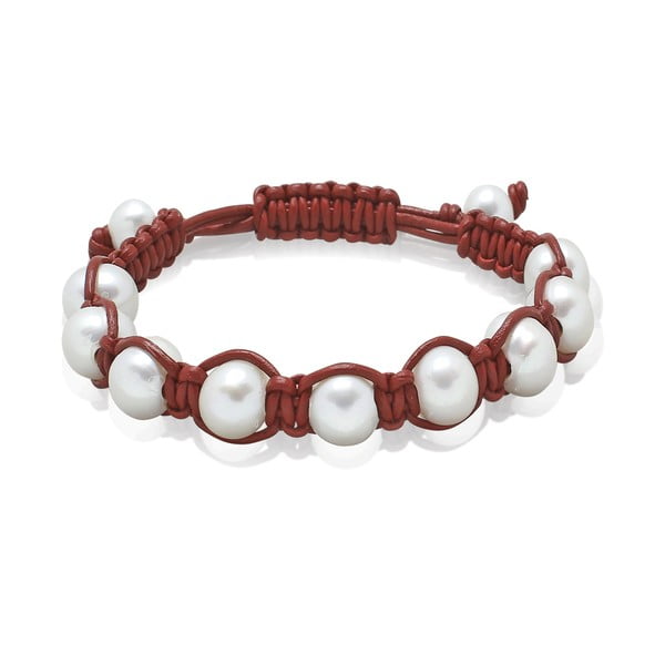 Tmavočervený perlový náramok Nova Pearls Copenhagen de Vida