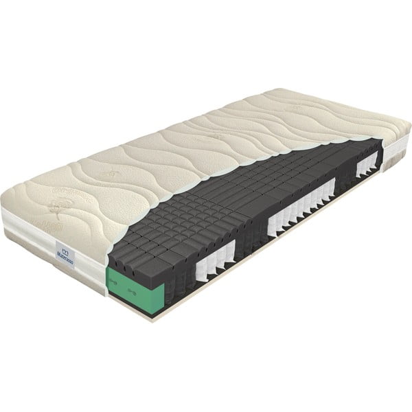 Stredne tvrdý/mäkký pružinový obojstranný matrac 80x200 cm BLACK dream – Materasso-image-1