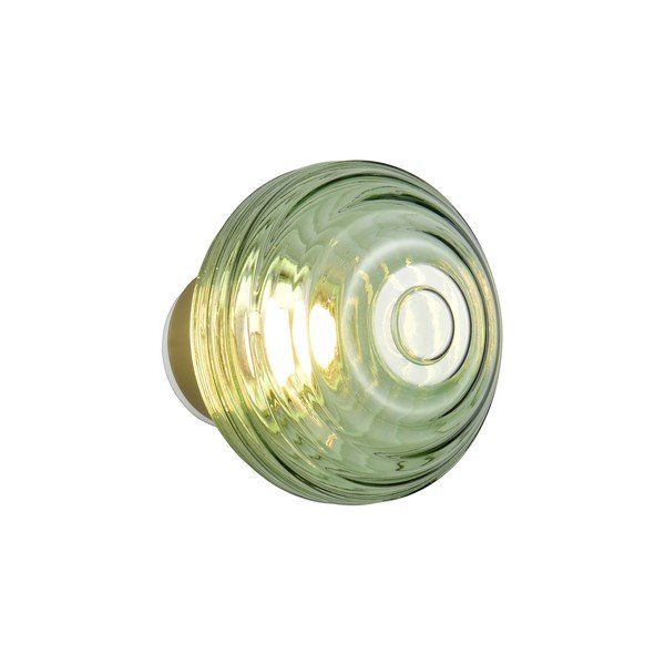 Zelené sklenené LED nástenné svietidlo na USB ø 15,5 cm Earl – Reality-image-4