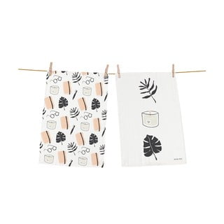 Set 2 kusov utierok z bavlny Butter Kings Hygge Moment, 70 x 50 cm