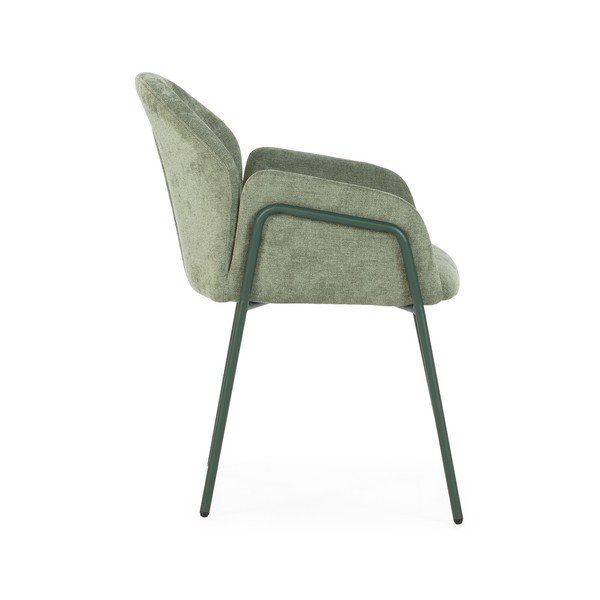 Zelené čalúnené jedálenské kreslá v súprave 2 ks Aslin – MOME-image-2