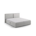 Svetlosivá boxspring posteľ s úložným priestorom 180x200 cm Arendal – Cosmopolitan Design
