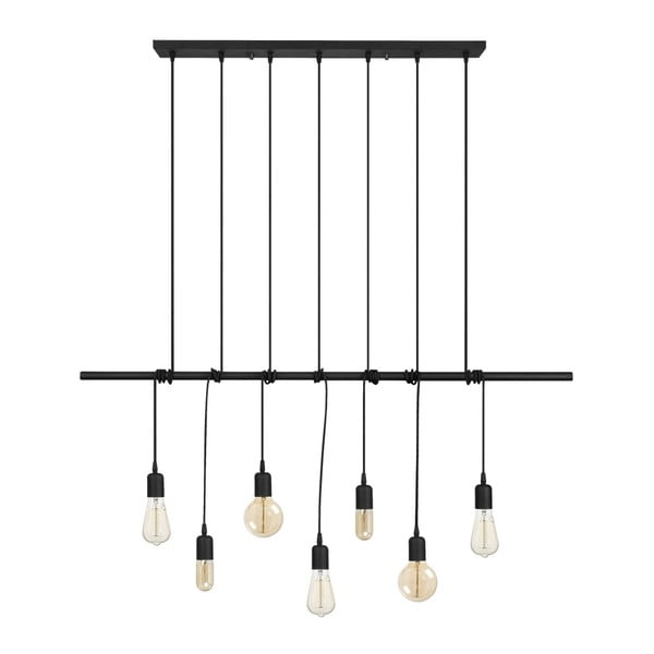 Čierne kovové závesné svietidlo Opviq lights Vincent-image-4