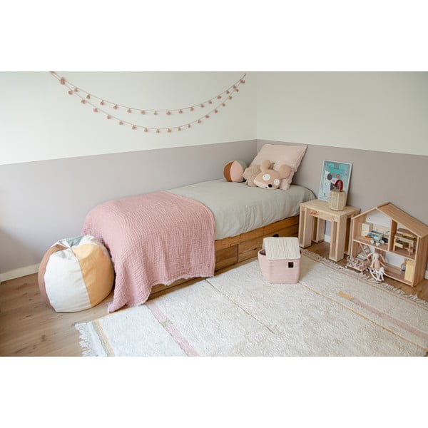 Ružovo-krémový prateľný ručne tkaný bavlnený koberec 140x200 cm Lanes Vintage Nude – Lorena Canals-image-3