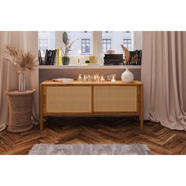 TV stolík z dubového dreva 142x64 cm Pola - The Beds-image-1