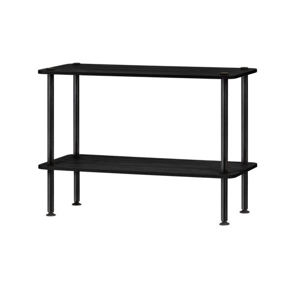 Čierny regál v dekore duba 80x54,5x35 cm Teidi – noo.ma