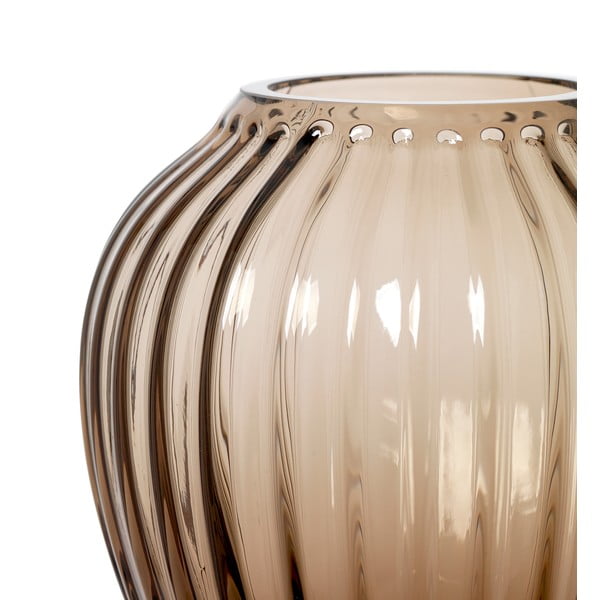 Hnedá sklenená váza Kähler Design Hammershøi, výška 14 cm-image-4