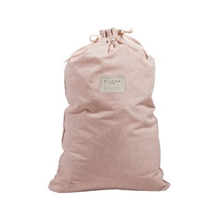 Látkový vak na bielizeň s prímesou ľanu Really Nice Things Bag Rose, výška 75 cm