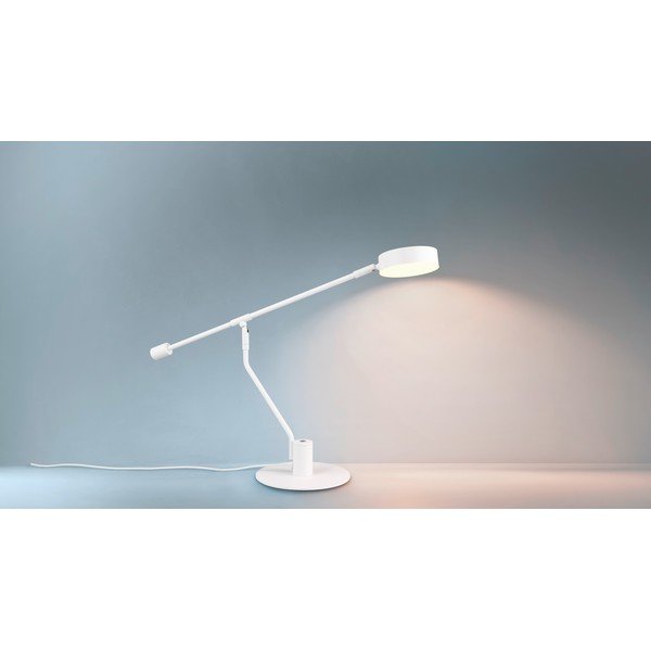 Matne biela LED stolová lampa s ohýbateľnou konštrukciou (výška  64 cm) Manduro – Trio-image-3
