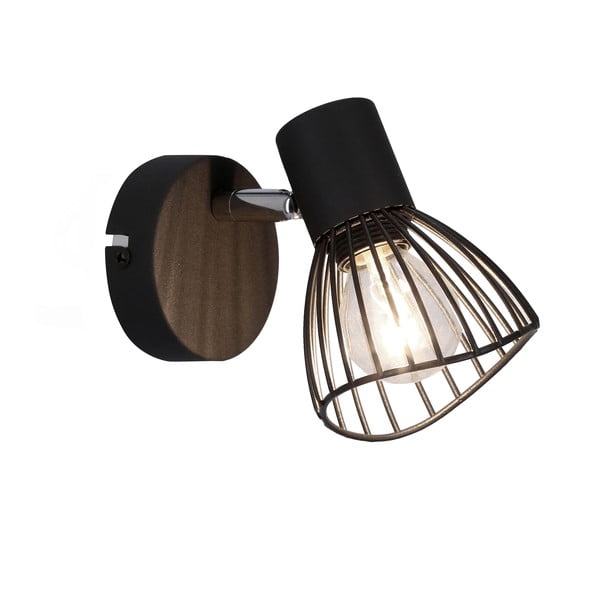 Čierne nástenné svietidlo Fly – Candellux Lighting