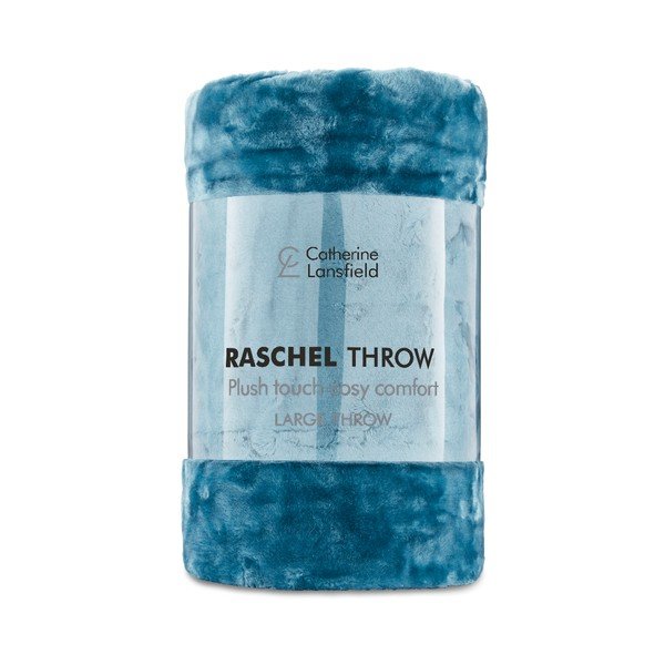Modrá deka Catherine Lansfield Basic Cuddly, 200 × 150 cm-image-1