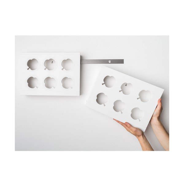 Vertikálny kvetináč s neviditeľným stojanom HOH! Duo Smart Bianco, 78x27 cm-image-4