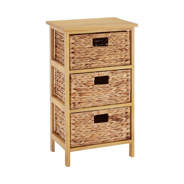 Vysoká komoda z masívu paulownie v prírodnej farbe 41x70 cm – Premier Housewares-image-1