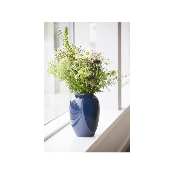 Tmavomodrá kameninová váza (výška  25 cm) Gastro Dark Blue – Bitz-image-3