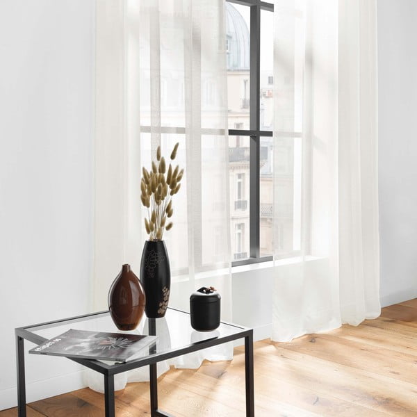 Krémová voálová záclona 140x240 cm Lissea – douceur d'intérieur-image-3