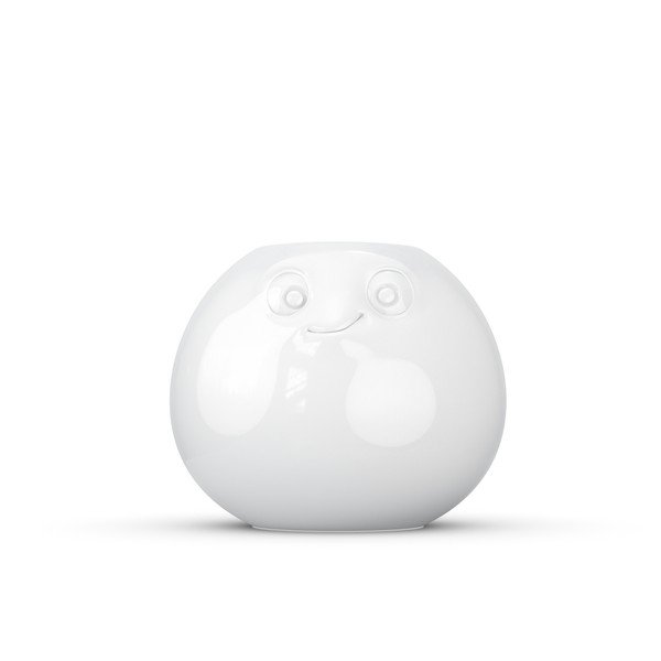 Biela pobavená váza z porcelánu 58products