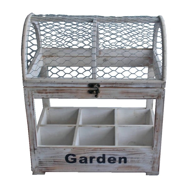 Drevený stojan na kvety (výška 39 cm) – Garden Pleasure-image-1