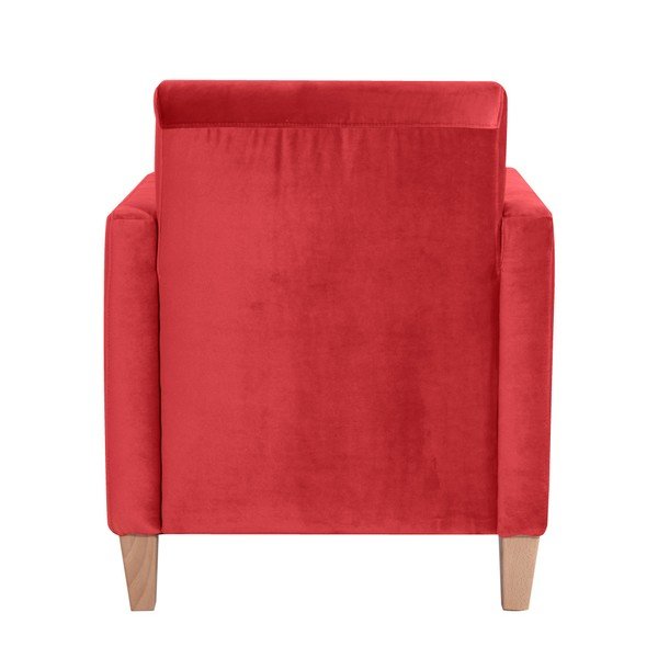 Červené kreslo Max Winzer Milla Velvet-image-2