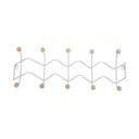 Biely kovový nástenný vešiak 61 cm Zig Zag – PT LIVING