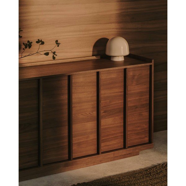 Stolová lampa sivobéžová so skleneným tienidlom (výška 20 cm) Reig – Kave Home-image-2