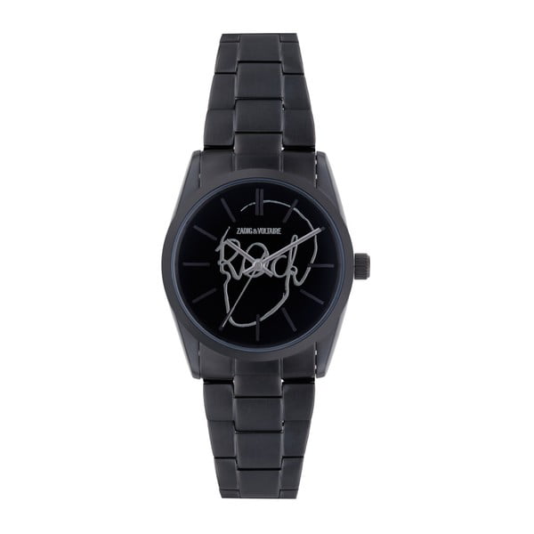 Pánske čierne hodinky Zadig & Voltaire Skull Candy