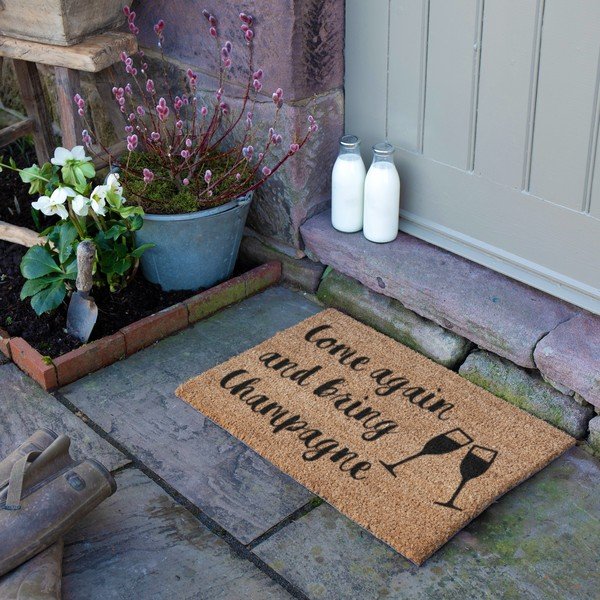 Rohožka z kokosového vlákna 40x60 cm Bring Champagne – Artsy Doormats-image-3