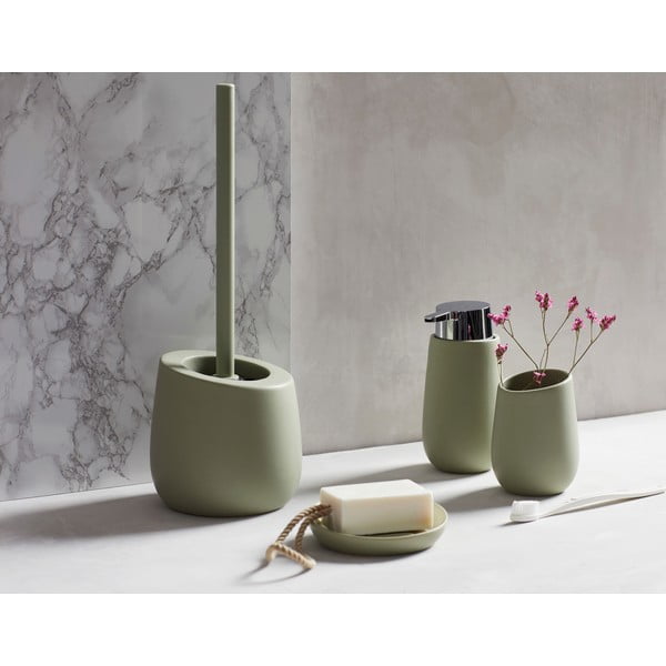 Zelený keramický dávkovač mydla Wenko Badi-image-1