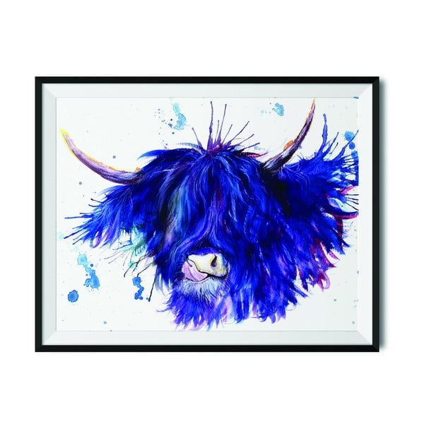 Plagát Wraptious Splatter Highland Cow