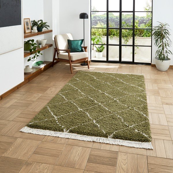 Zelený koberec 80x150 cm Boho – Think Rugs-image-1