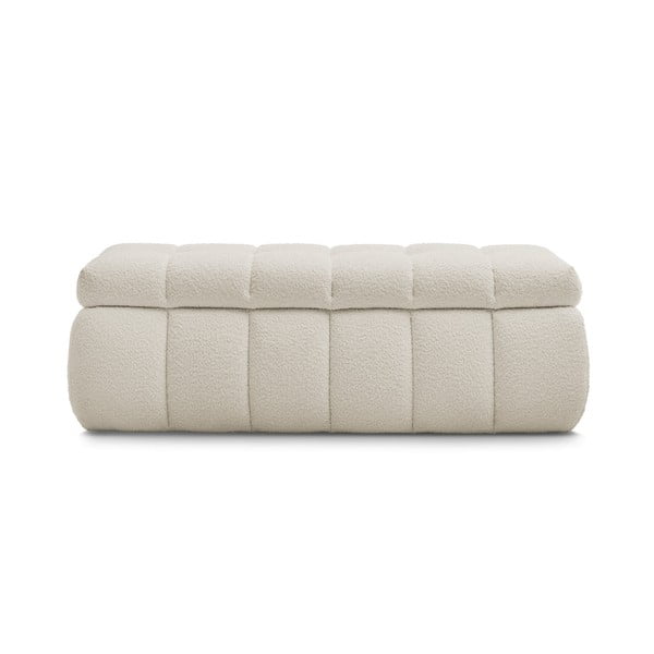 Béžová lavica z textílie buklé Mont Blanc – Bobochic Paris-image-2