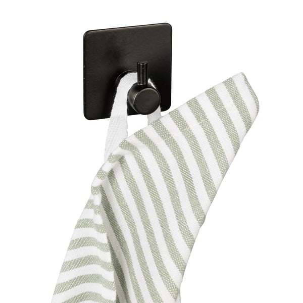 Čierne samodržiace háčiky v súprave 2 ks z nehrdzavejúcej ocele Black Outdoor Kitchen Ureo – Wenko-image-1