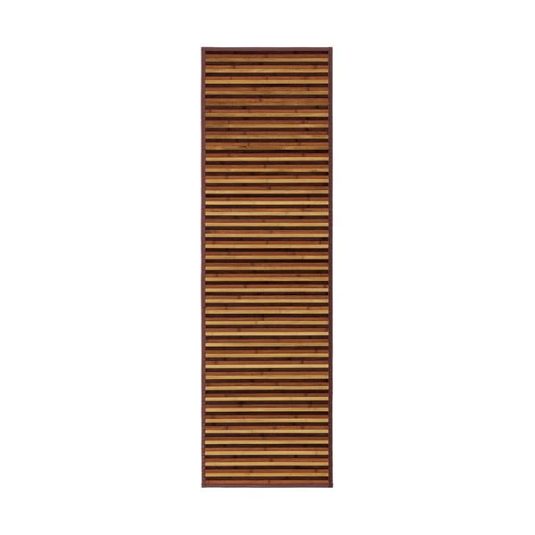 Bambusový behúň v hnedo-horčicovej farbe 60x200 cm – Casa Selección