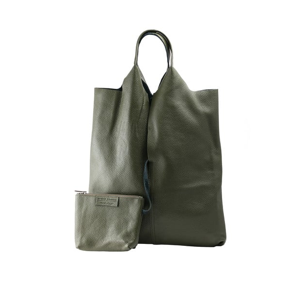 Zelená kabelka z pravej kože Andrea Cardone
