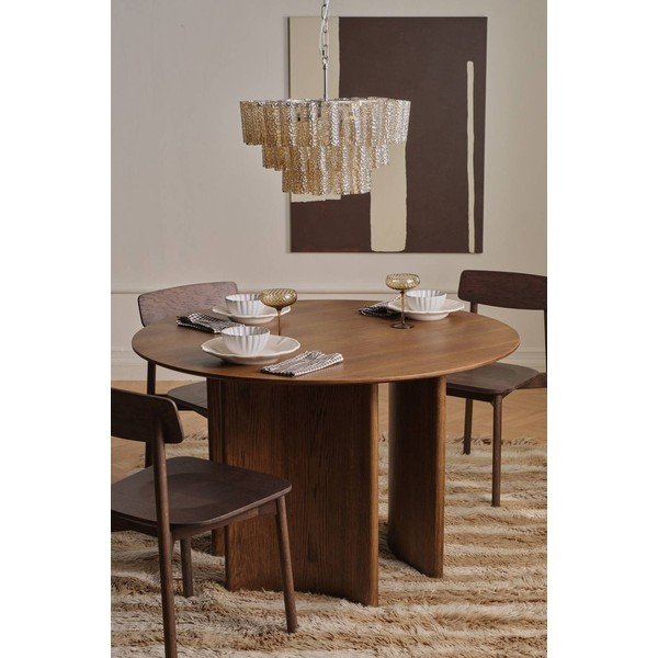 Okrúhly jedálenský stôl v dekore duba ø 120 cm Trillving – Ellos Home-image-1