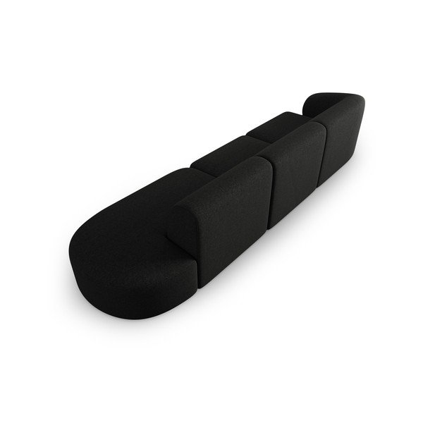 Čierna ženilková pohovka ľavý roh 311 cm Paolo – Milo Casa-image-3