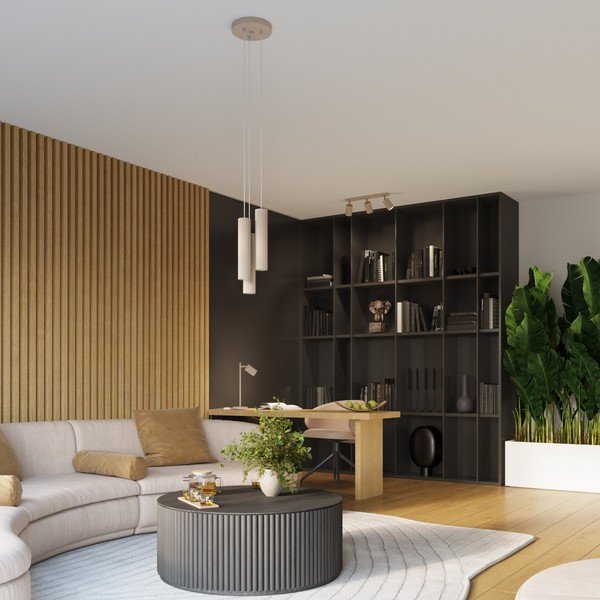 Taupe kovové bodové svietidlo 6,5x45 cm Gleam – Sollux-image-3