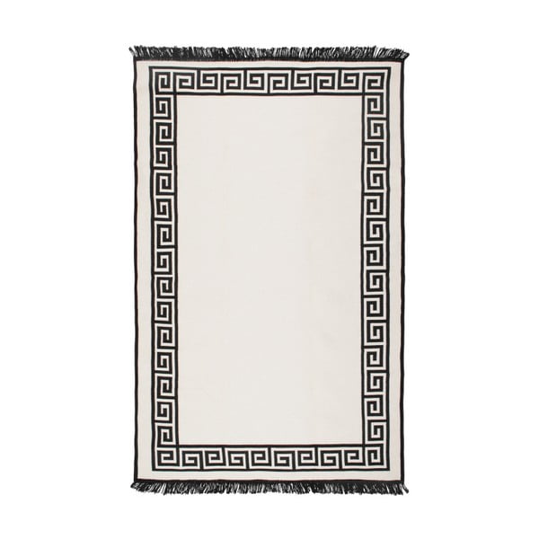 Béžovo-čierny obojstranný koberec Justed, 80 × 150 cm-image-3