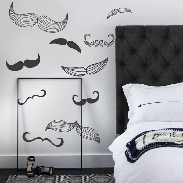 Samolepka na stenu Mustache, 70x50 cm