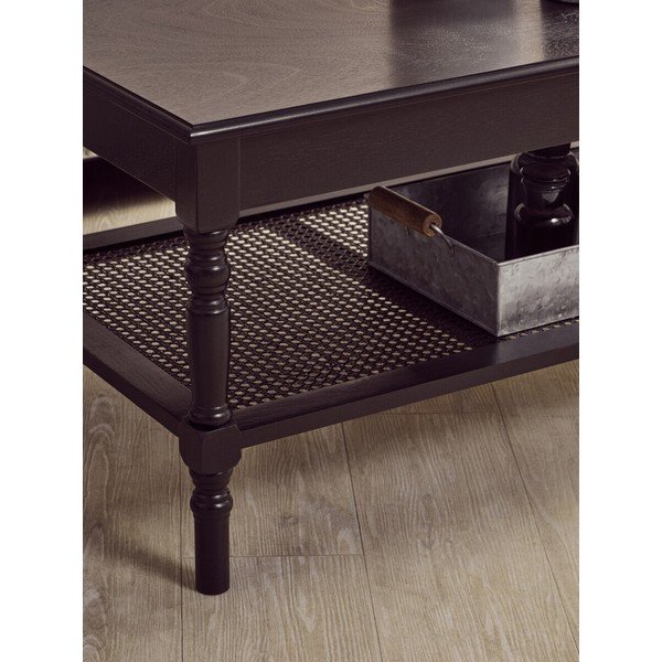 Čierny konferenčný stolík 60x120 cm Heritage – Premier Housewares-image-3