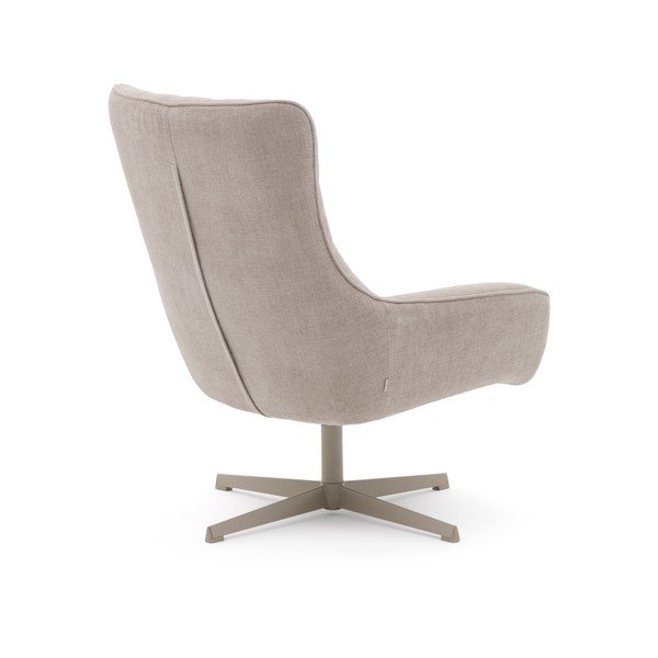 Béžové otočné ženilkové kreslo Teryl – Kave Home-image-3