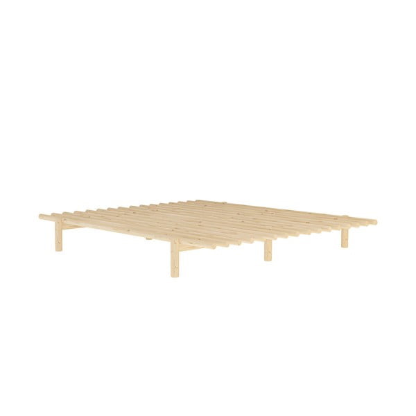 Dvojlôžková posteľ z borovicového dreva s roštom 180x200 cm Pace – Karup Design