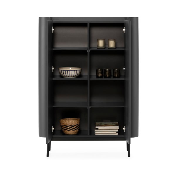 Čierna skrinka 100x140x40 cm Willa – MOME-image-3