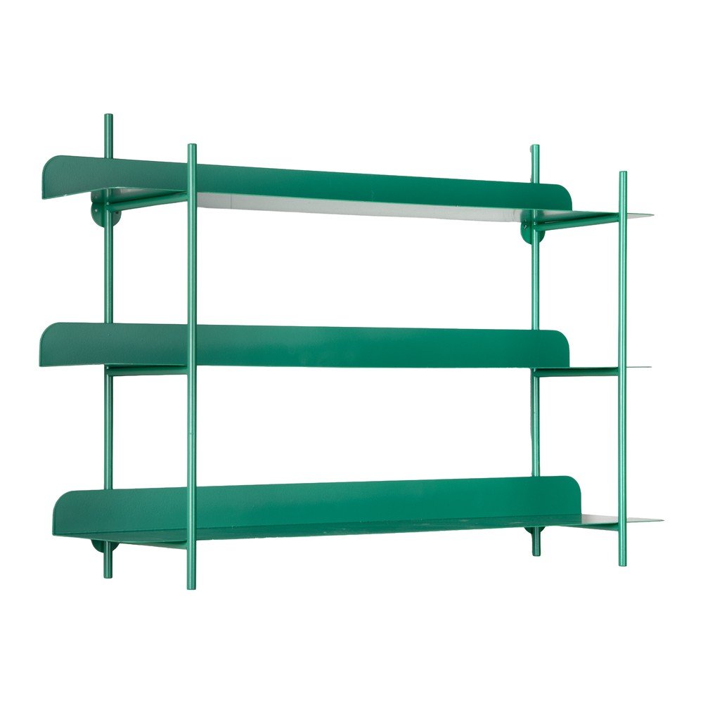 E-shop Zelená poschodová kovová polica 60 cm Cool Retro – PT LIVING