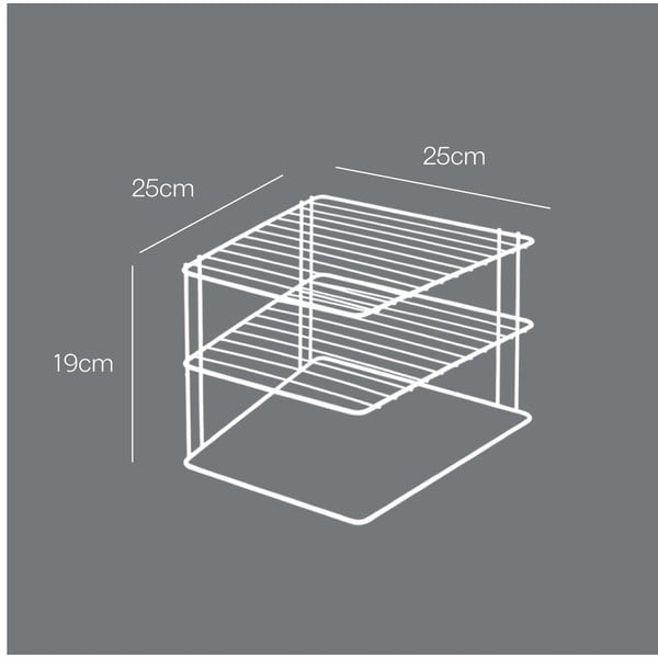 Oceľová prídavná polička v striebornej farbe 25x25 cm Palio – Metaltex-image-4