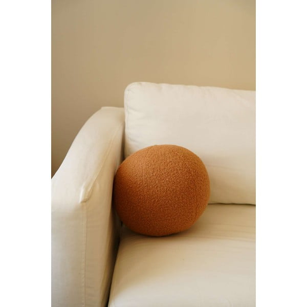 Dekoračný vankúš z materiálu buklé ø 25 cm Top – Mioli Decor-image-4
