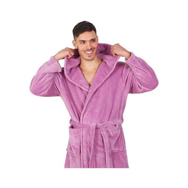 Fialový unisex župan z mikrovlákna DecoKing Robby, veľ. XL-image-4