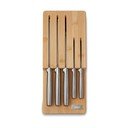 Súprava nožov so stojanom 5 ks z nehrdzavejúcej ocele Elevate Bamboo – Joseph Joseph