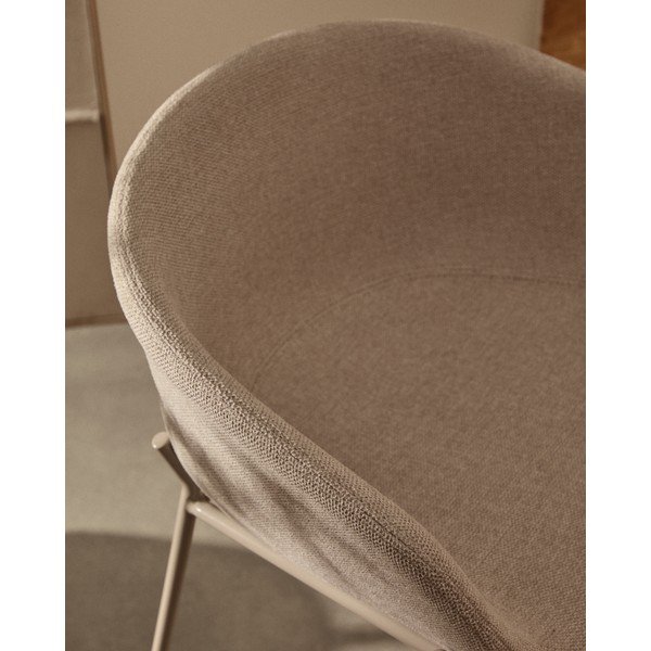 Béžová barová stolička (výška sedadla 65 cm) Yvette – Kave Home-image-2